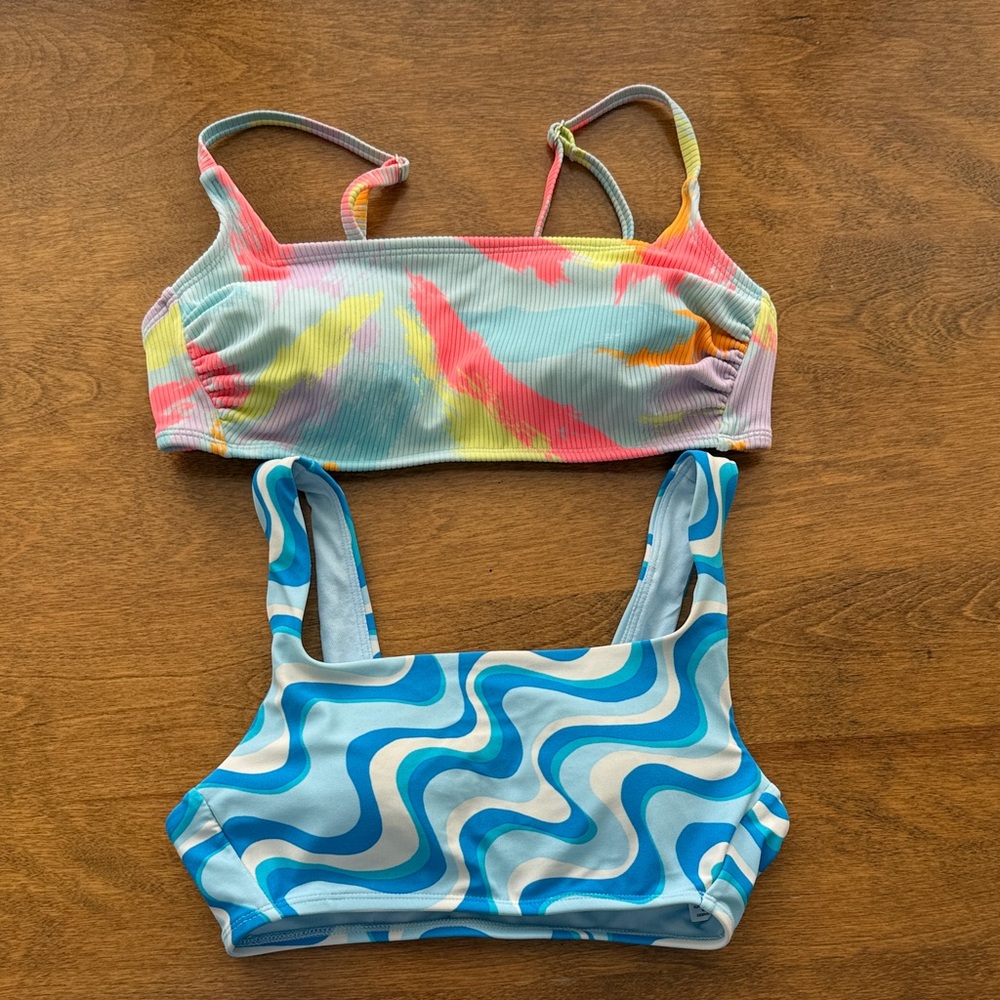 Wild Fable Multicolor and Blue Wave Bikini Set